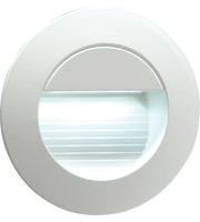 Knightsbridge Recessed Round Indoor/Outdoor LED Guide/Stair/Wall Light LED (White)